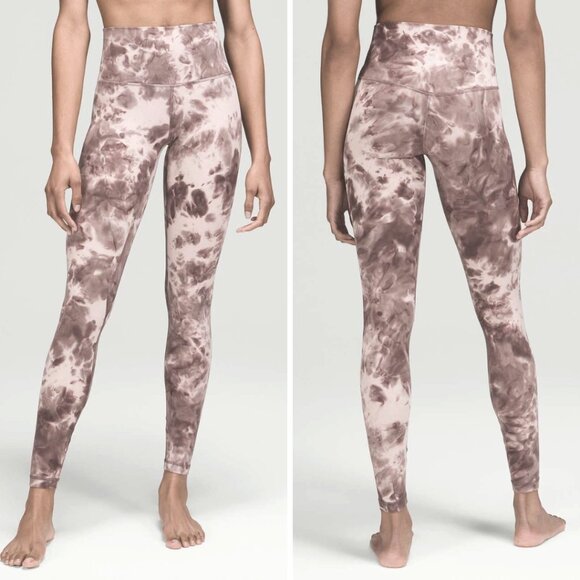 lululemon athletica Pants - Lululemon Align High-Rise Pant 28" Diamond Dye in Mink Berry/Lunar Rock, Size 12